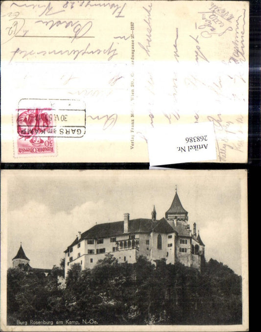 268386,Burg Rosenburg a. Kamp Rosenburg-Mold