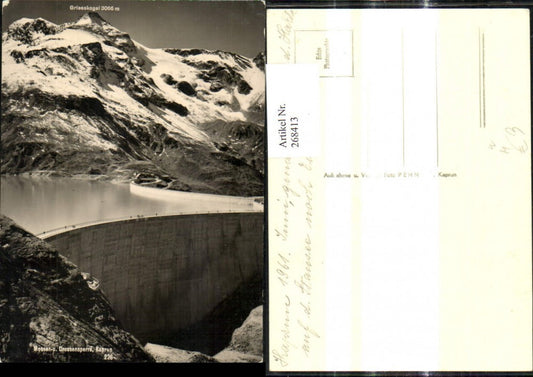 268413,Foto Ak Kaprun Mooser u. Drossensperre Talsperre Griesskogel 1961
