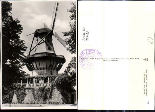 268425,Foto Ak Potsdam Sanssouci Historische Mühle Windmühle