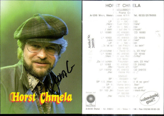 268958,Horst Chmela Autogramm Sänger Autogrammkarte