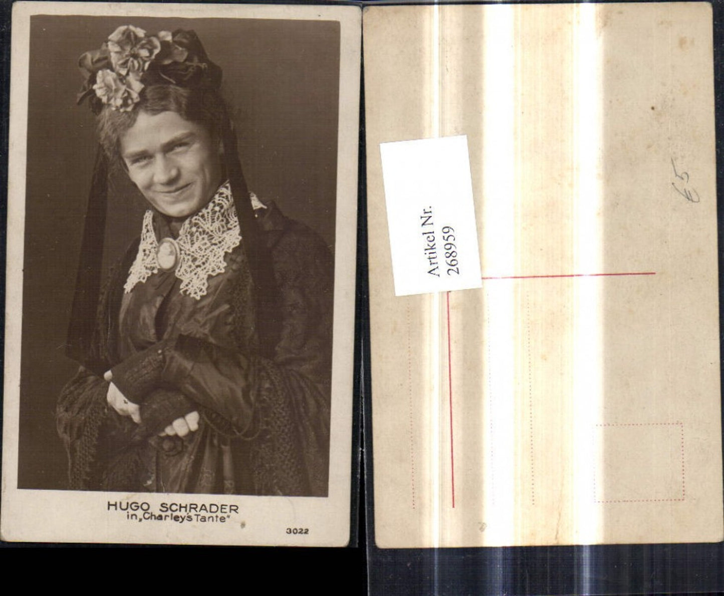 268959,Hugo Schradeer in Charleys Tante Schauspieler