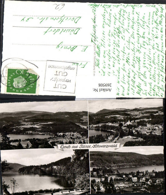269508, Titisee Black Forest multi-view postcard overall