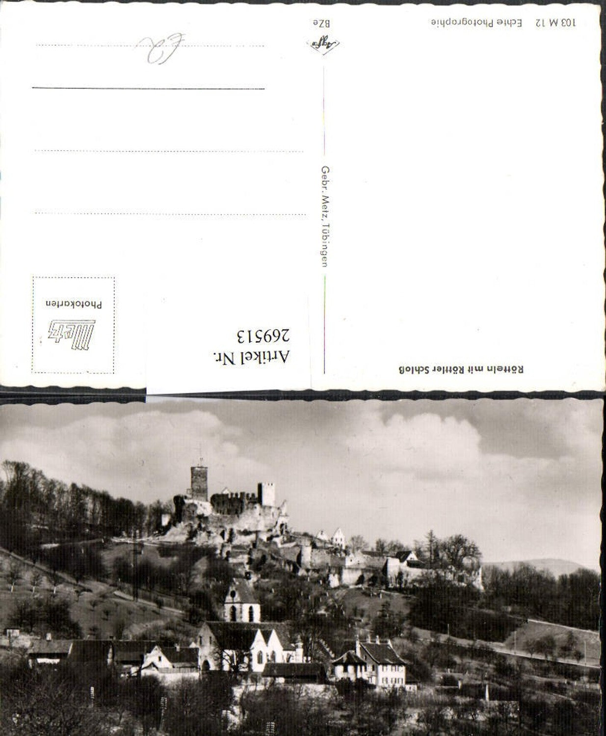 269513,Rötteln Totale m. Röttler Schloss