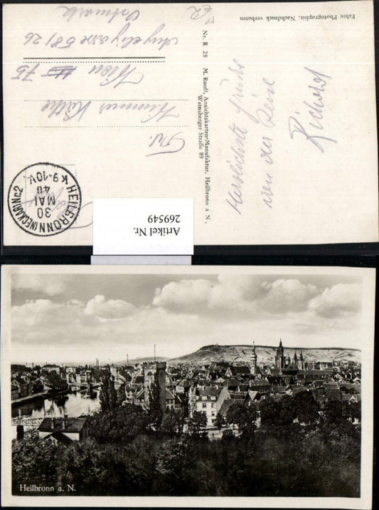 269549, Heilbronn a. Neckar Total Field Post No. 2 May 30, 1940 K9-10V