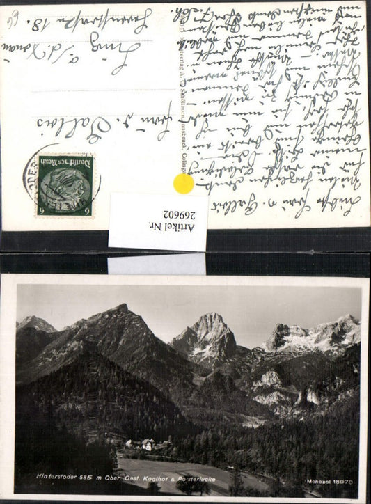 269602,Hinterstoder Koglhof u. Polsterlucke Bergkulisse