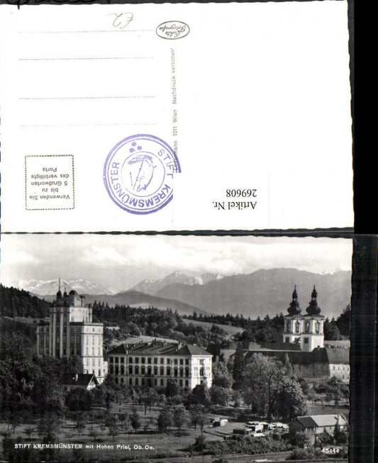 269608,Kremsmünster Stift m. Hoher Priel