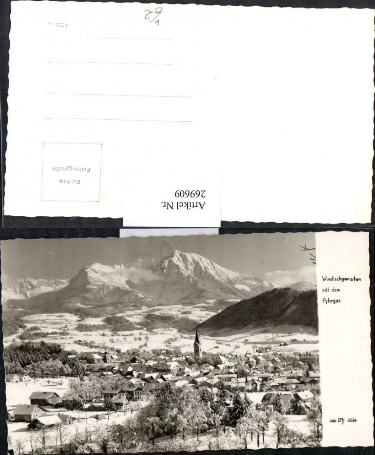 269609,Windischgarsten Totale m. Pyhrgas Winterbild pub Foto Oth 2224