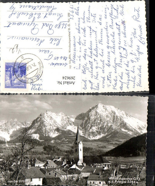 269624,Windischgarsten m. d. Pyhrgas Totale Bergkulisse pub Ida Oth