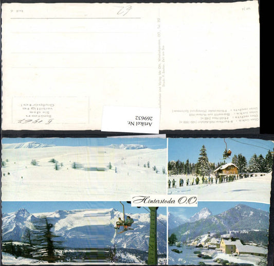 269632,Hinterstoder Mehrbildkarte Winterbilder Teilansicht Sessellift Hutterer-Höß