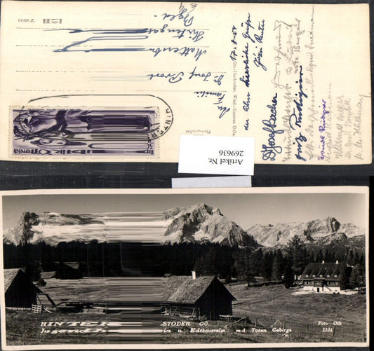 269636,Hinterstoder Jugendheim u. Edtbaueralm m. d. Toten Gebirge pub Foto Oth