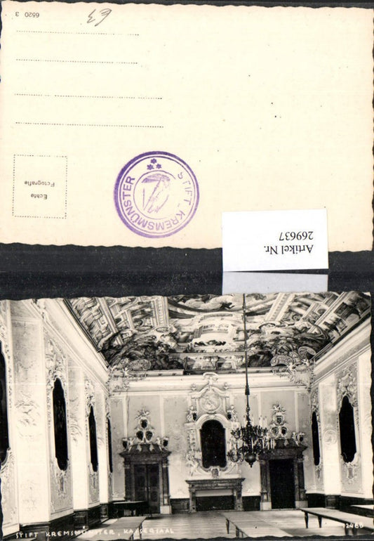 269637,Kremsmünster Stift Innenansicht Kaisersaal