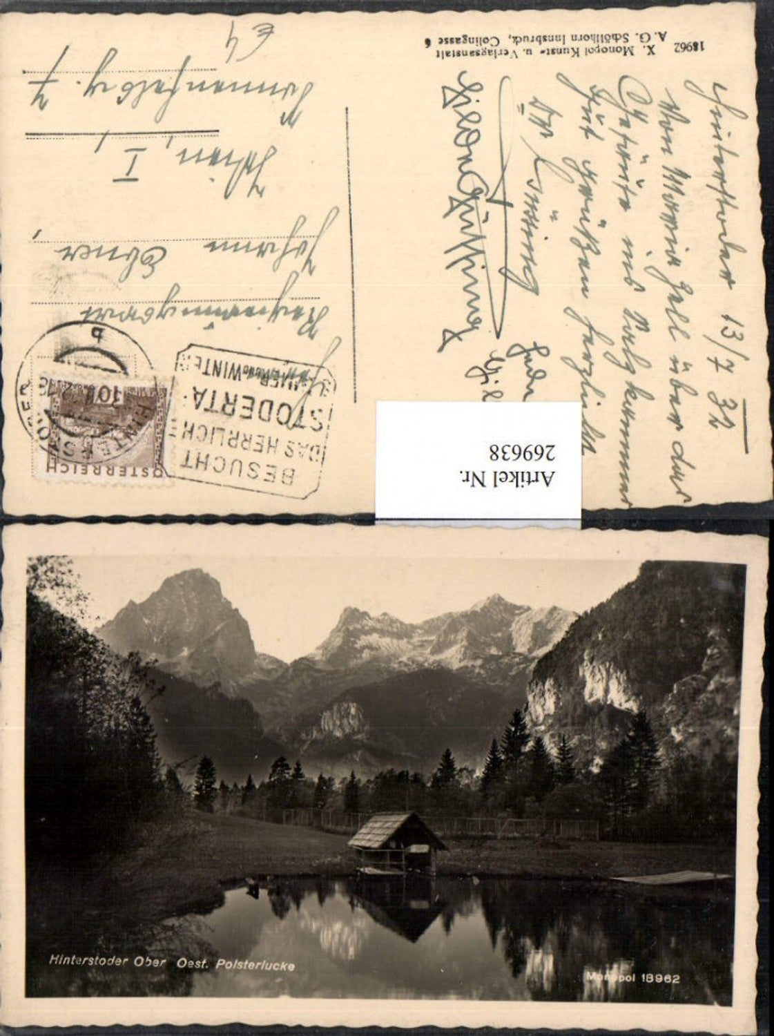 269638,Hinterstoder Polsterlucke Oberdonau Seehäuschen