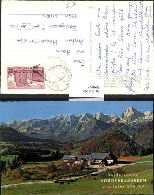 269657,Vorderstoder Teilansicht Vorderramseben u. Totes Gebirge