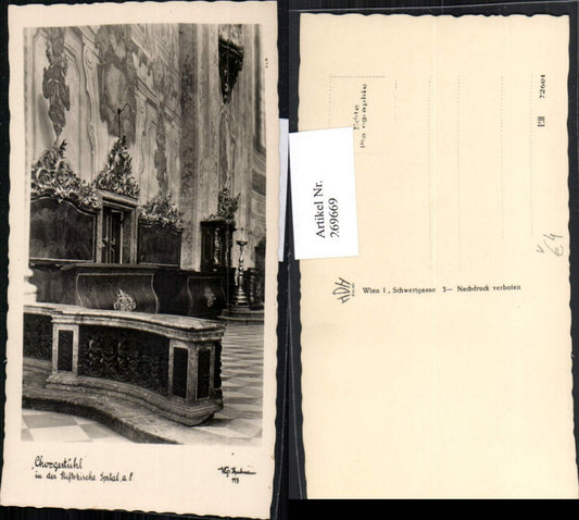 269669,Spital am Pyhrn Stift Kirche Innenansicht Chorgestühl pub Hubmann