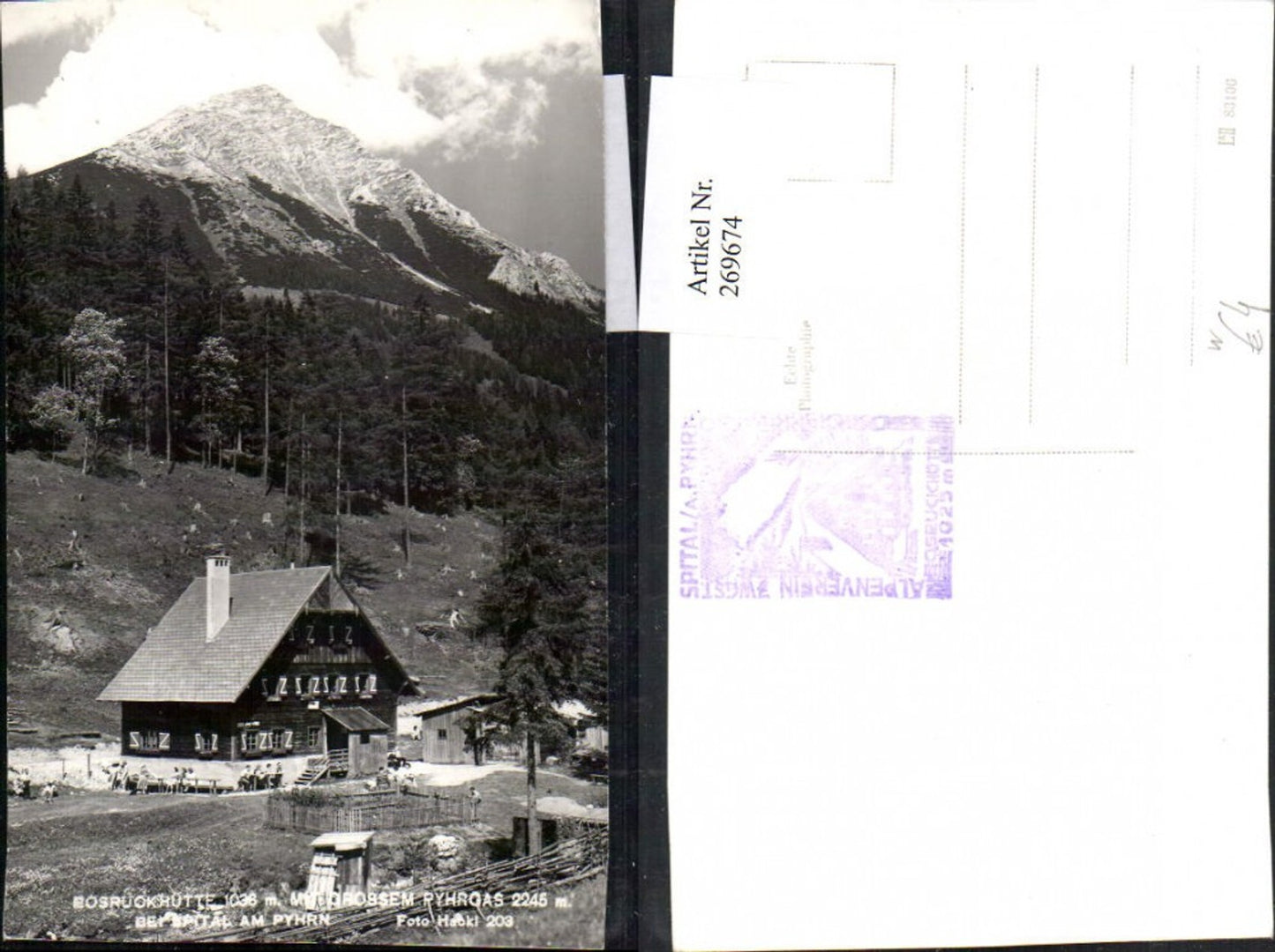 269674,Spital am Pyhrn Brosruckhütte Hütte m. Gr. Pyhrgas