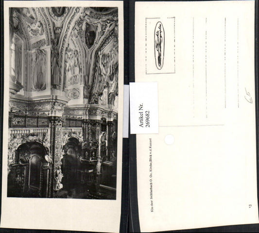 269682,Schlierbach Stift Kloster Innenansicht Blick v. d. Kanzel