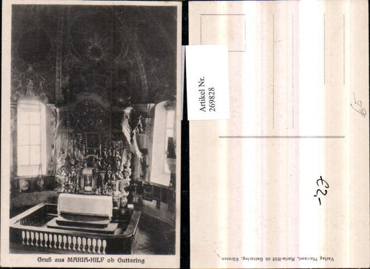 269828,Gruß aus Maria-Hilf ob Guttaring Kirche Innenansicht