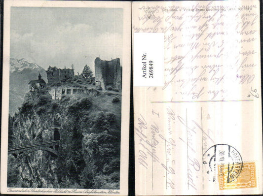 269849,Gratschacher-Viadukt m. Ruine Oberfalkenstein b. Obervellach