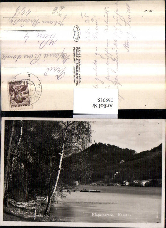 269915,Klopeinersee See b. St. Kanzian Partie