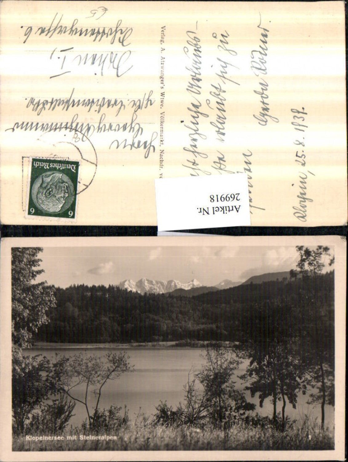 269918,Klopeinersee See b. St. Kanzian m. Steineralpen