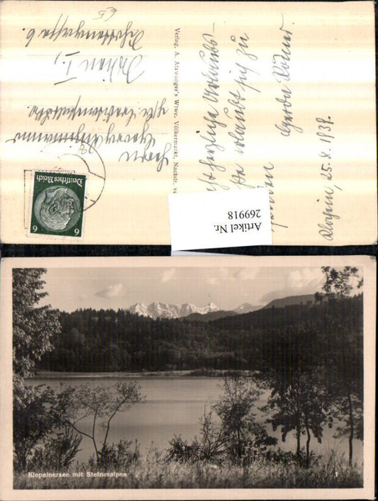 269918,Klopeinersee See b. St. Kanzian m. Steineralpen