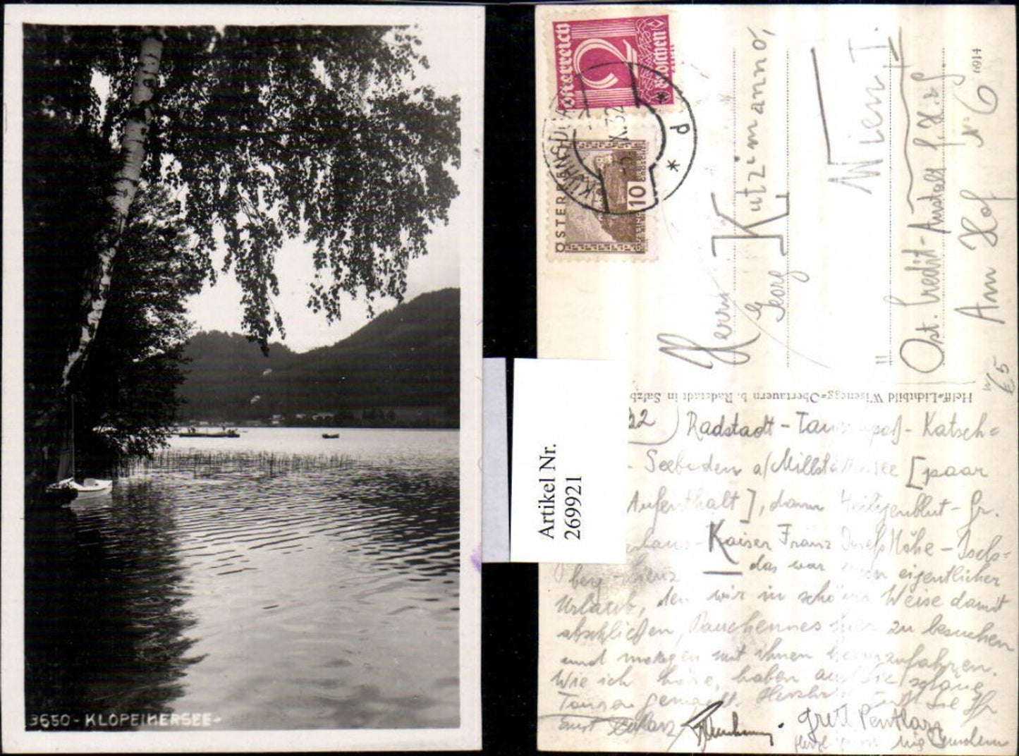 269921,Klopeinersee See b. St. Kanzian Partie