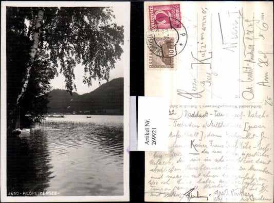 269921,Klopeinersee See b. St. Kanzian Partie
