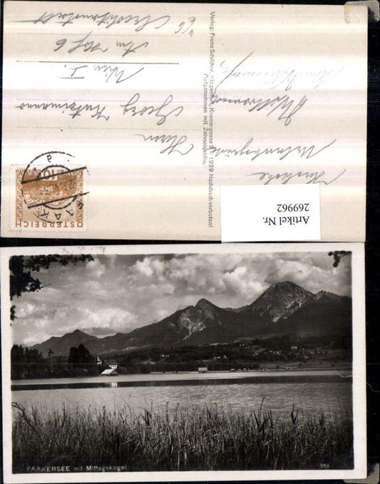 269962,Faakersee b. Faak am See m. Mittagskogel Bergkulisse pub Franz Schilcher 356