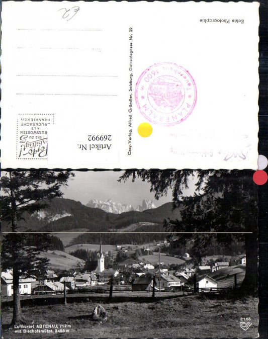 269992,Abtenau Totale m. Bischofsmütze Bergkulisse pub Cosy 2165