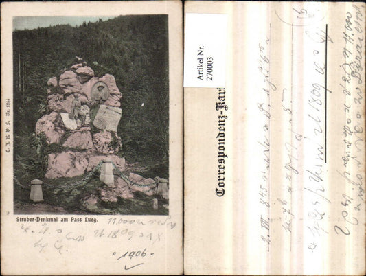 270003,Struber-Denkmal am Pass Lueg b. Golling