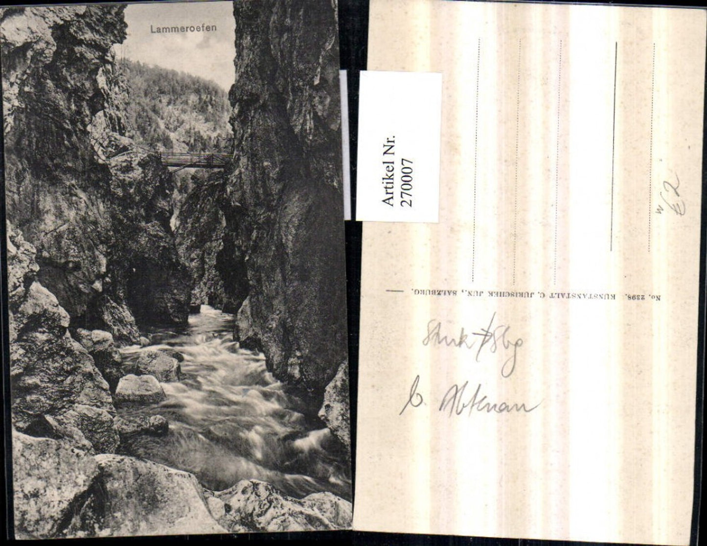 270007,Lammeröfen Lammerklamm Wildbach b. Scheffau am Tennengebirge