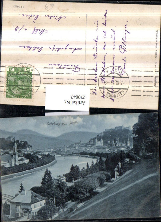 270047,Salzburg Teilansicht von Mülln