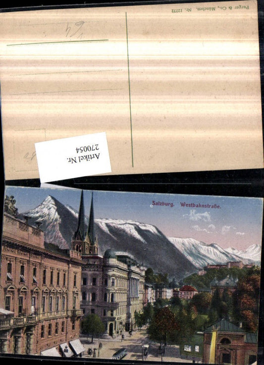 270054,Salzburg Westbahnstraße Bergkulisse pub Purger u. Co 12772