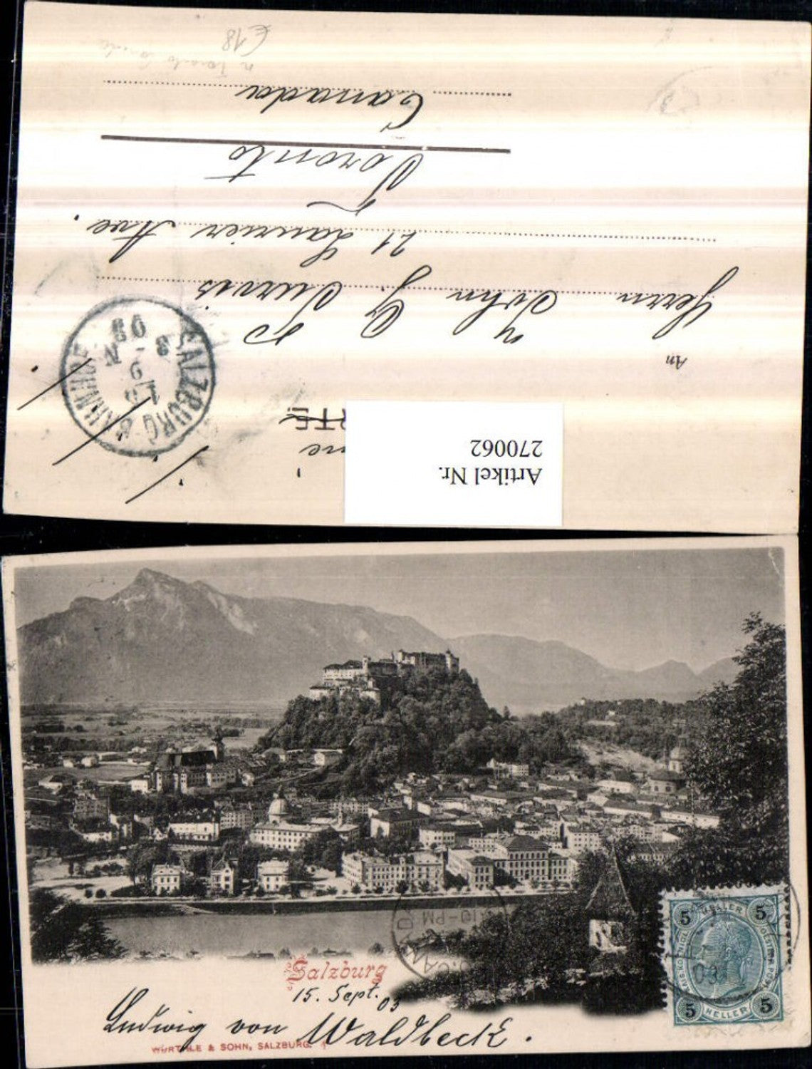 270062, Salzburg Total fortress mountain scenery towards Toronto Canada