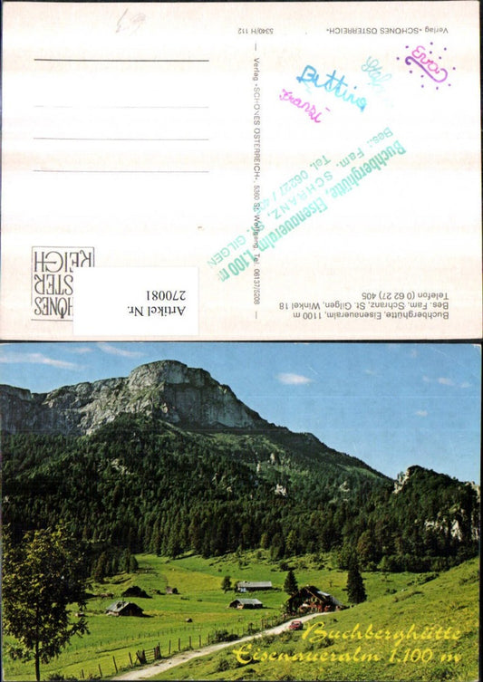 270081,Eisenaueralm Buchberghütte b. St. Gilgen