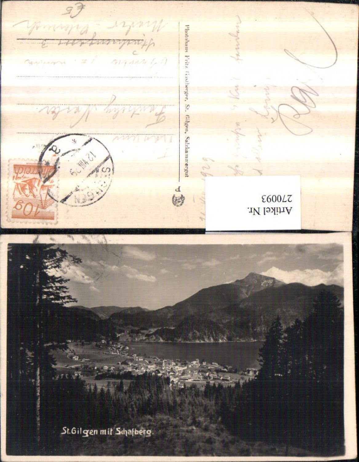 270093,St. Gilgen Totale m. Schafberg