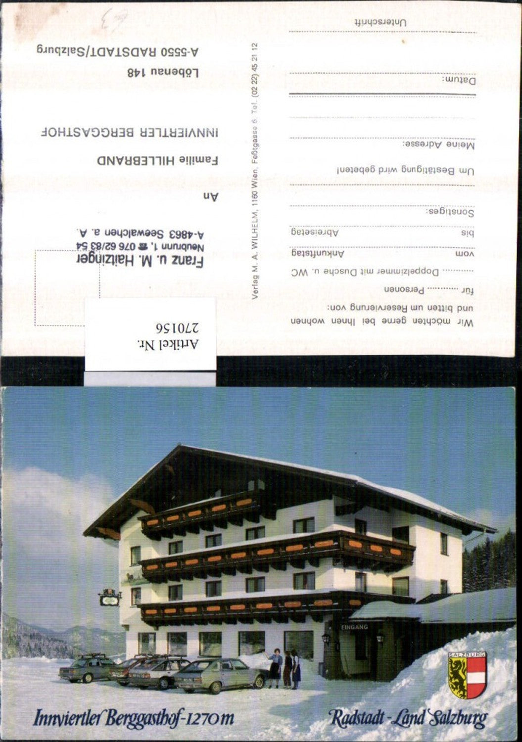 Alte Ansichtskarte – Old Postcard