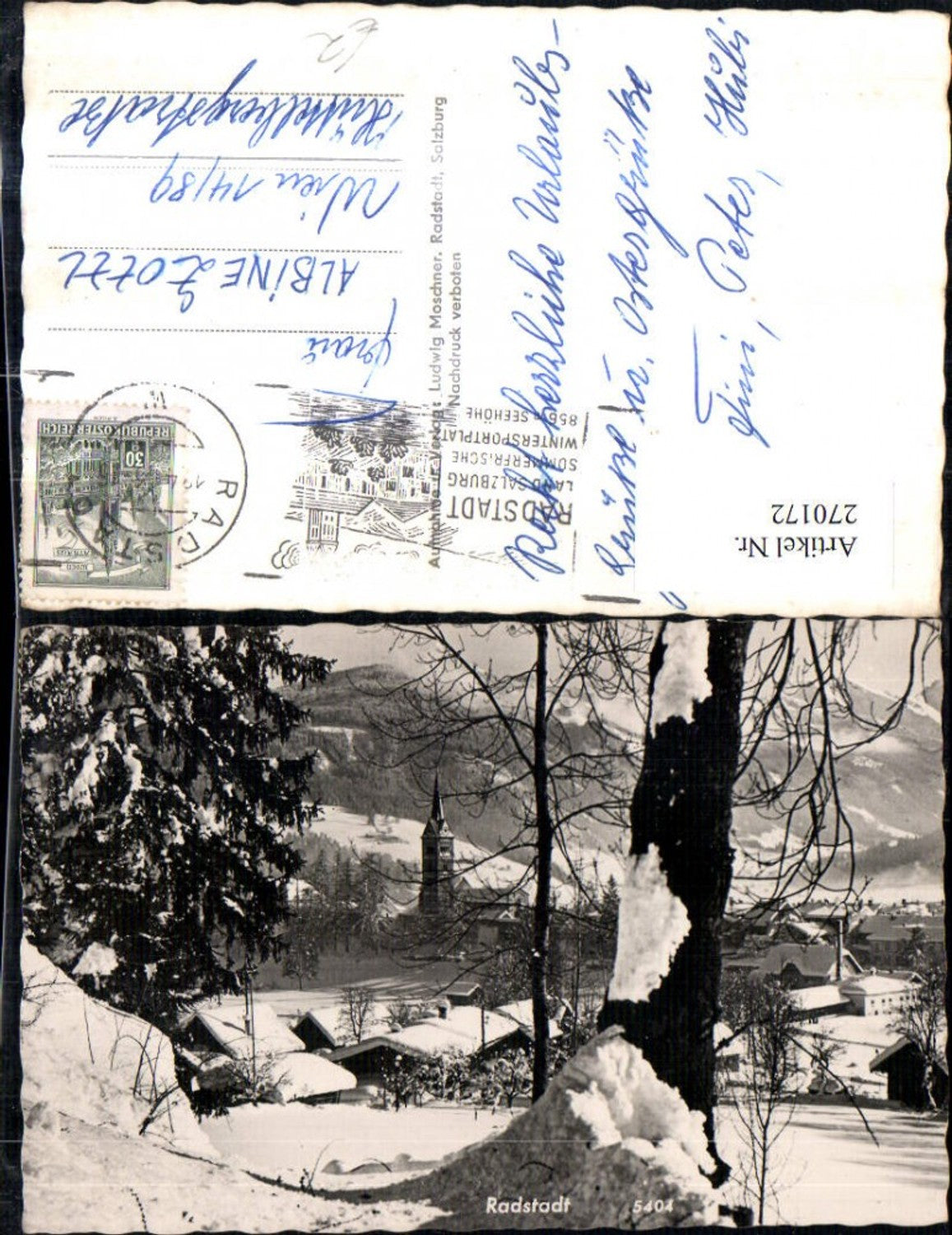 Alte Ansichtskarte – Old Postcard