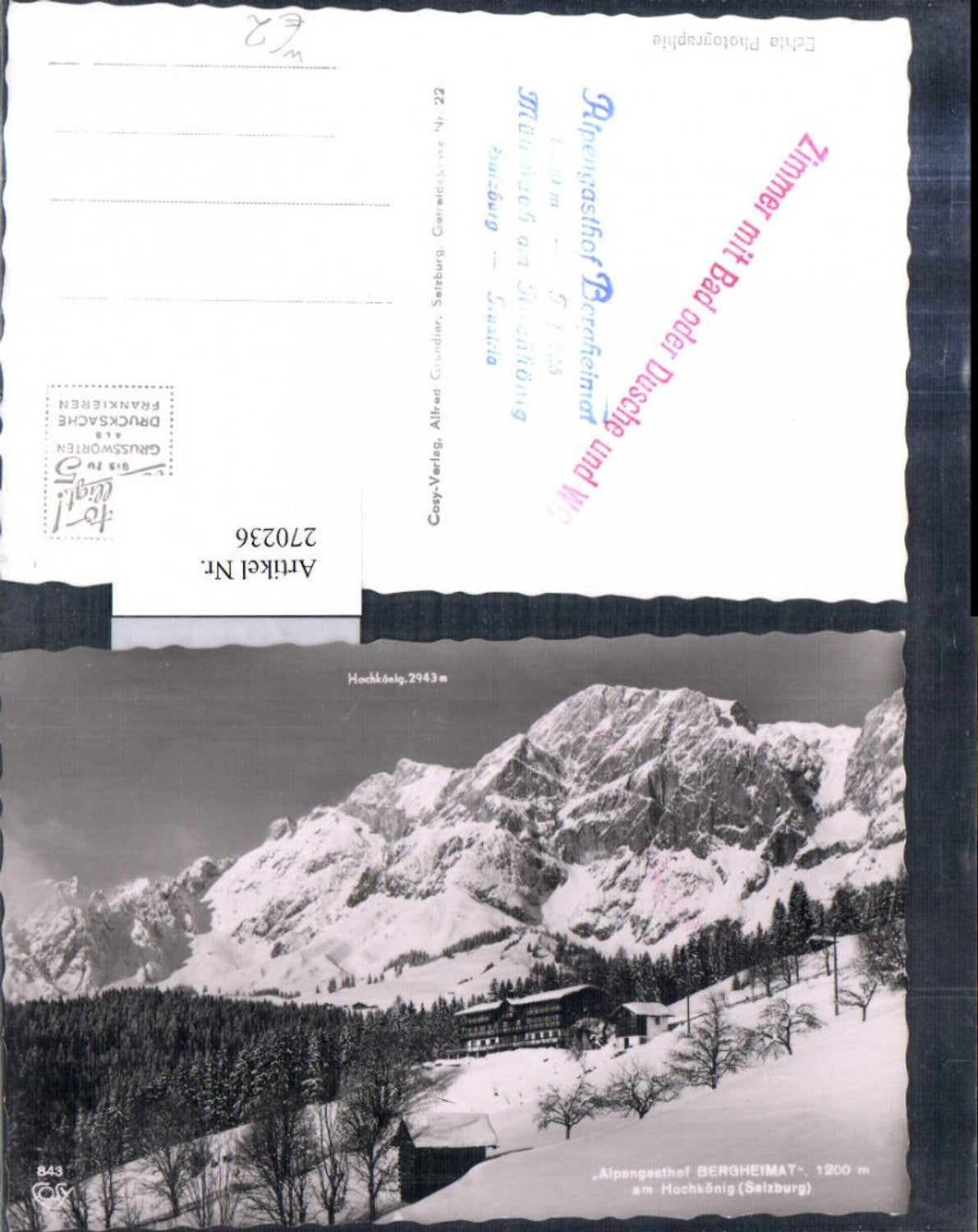 Alte Ansichtskarte – Old Postcard