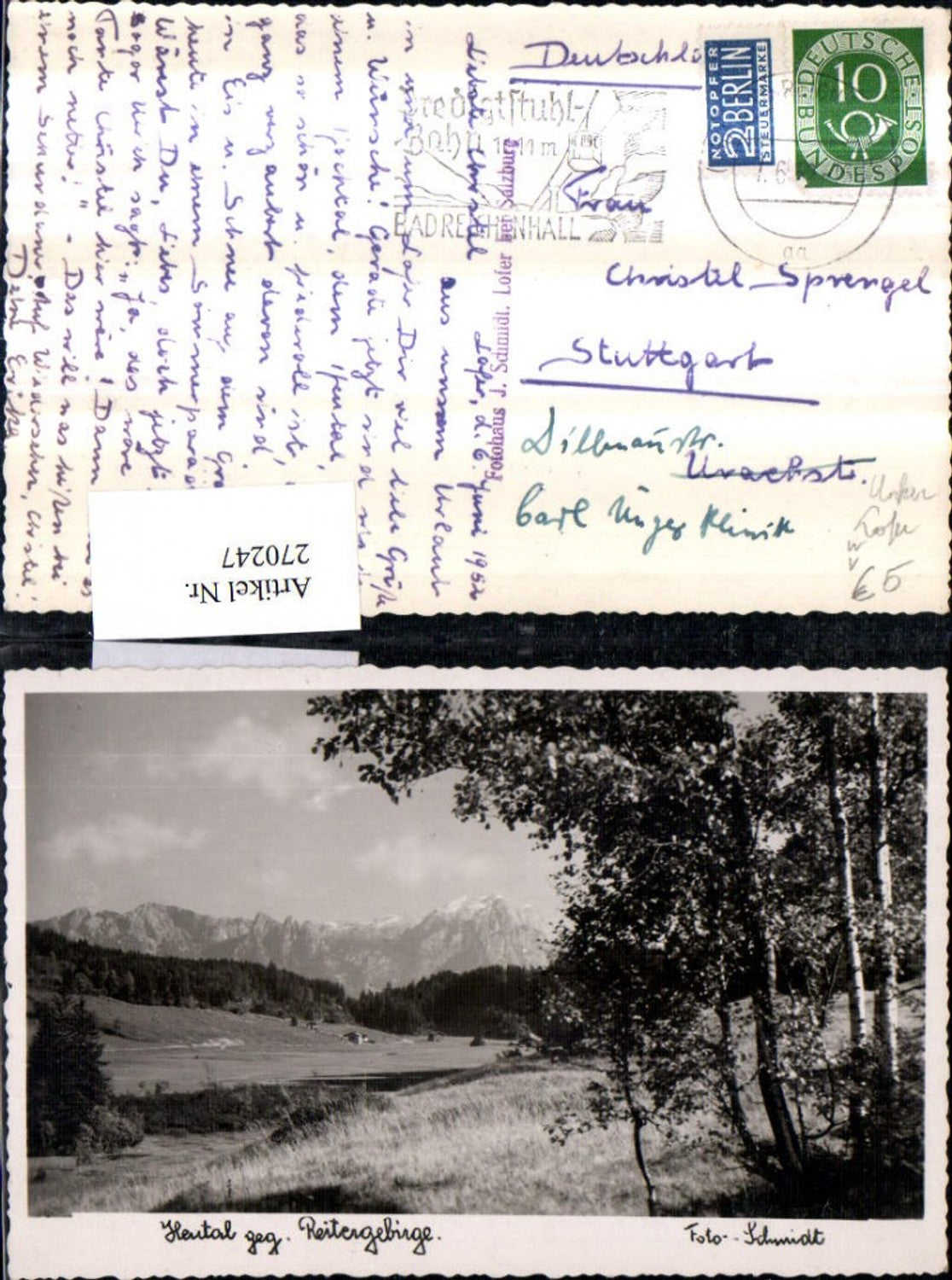 270247,Heutal geg. Reitergebirge Landschaft Bergkulisse b. Lofer pub Foto Schmidt
