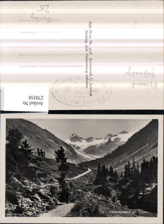 270358,Obersulzbachtal geg. d. Geiger Bergkulisse Landschaft b. Bramberg