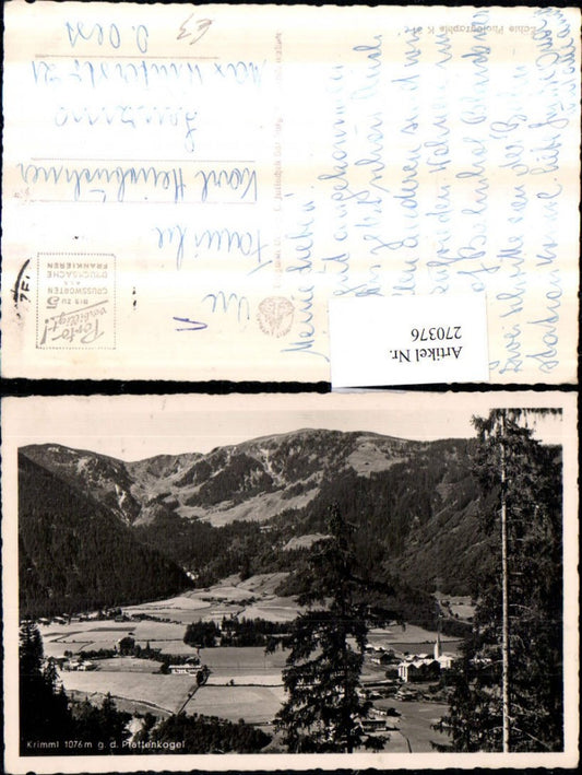 270376,Krimml Totale geg. d. Plattenkogel Bergkulisse