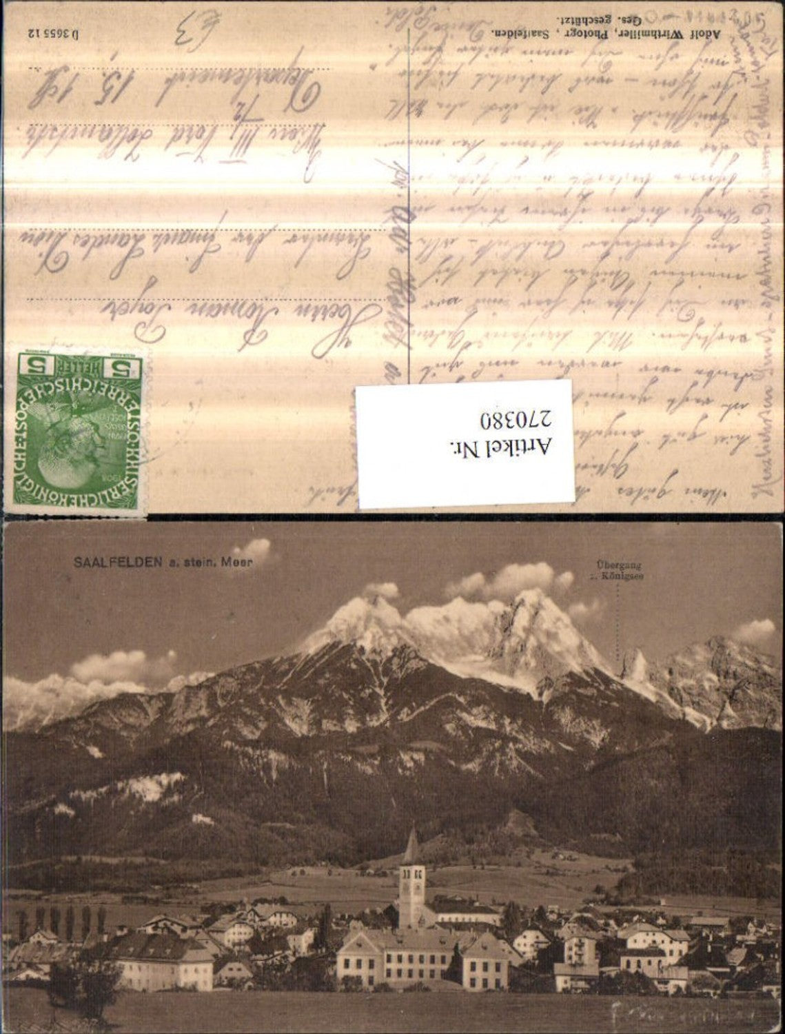 270380,Saalfelden am Steinernen Meer Totale Bergkulisse