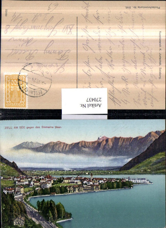 270437,Zell am See Totale geg. d. Steinerne Meer Bergkulisse