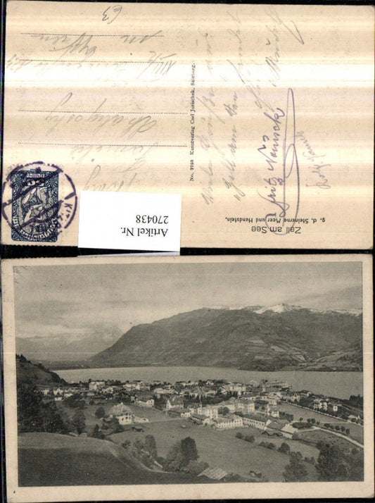 270438,Zell am See Totale geg. d. Steinerne Meer u. Hundstein Bergkulisse