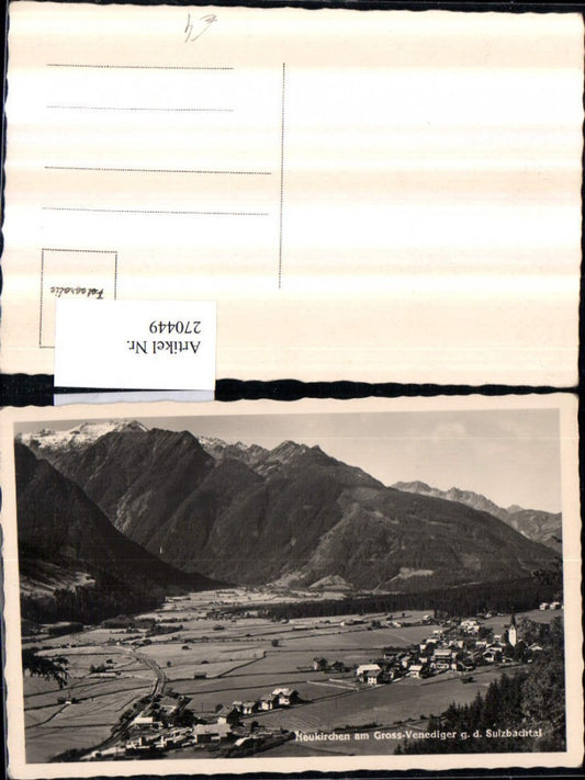 270449,Neukirchen am Großvenediger Totale geg. d. Sulzbachtal Bergkulisse