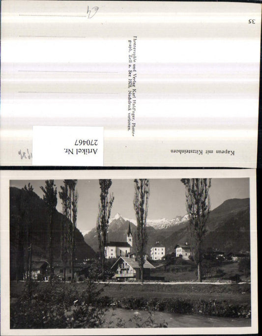 270467,Kaprun Totale m. Kitzsteinhorn Bergkulisse
