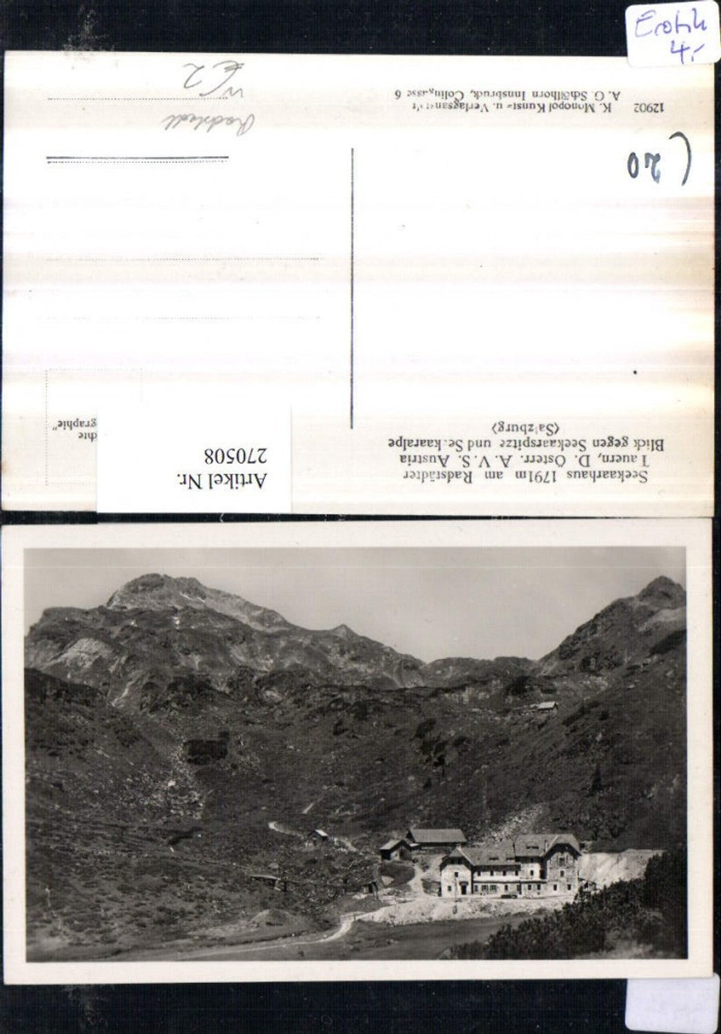 Alte Ansichtskarte – Old Postcard