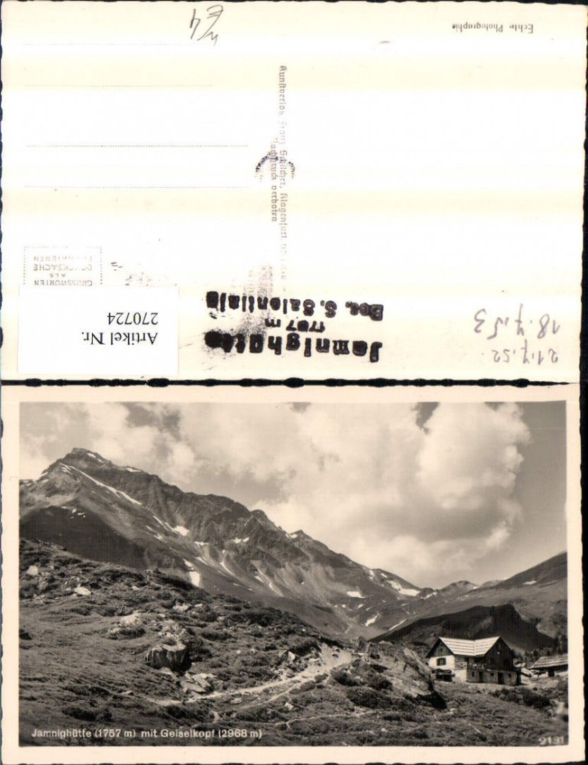 Alte Ansichtskarte – Old Postcard