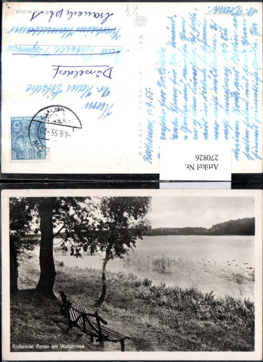 270826,Rathenow Partie am Wolzensee See pub VEB